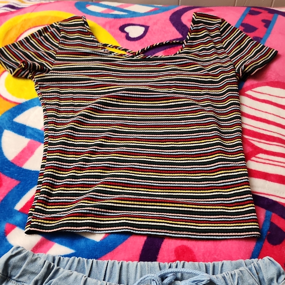 Striped Multicolor Women's Top
